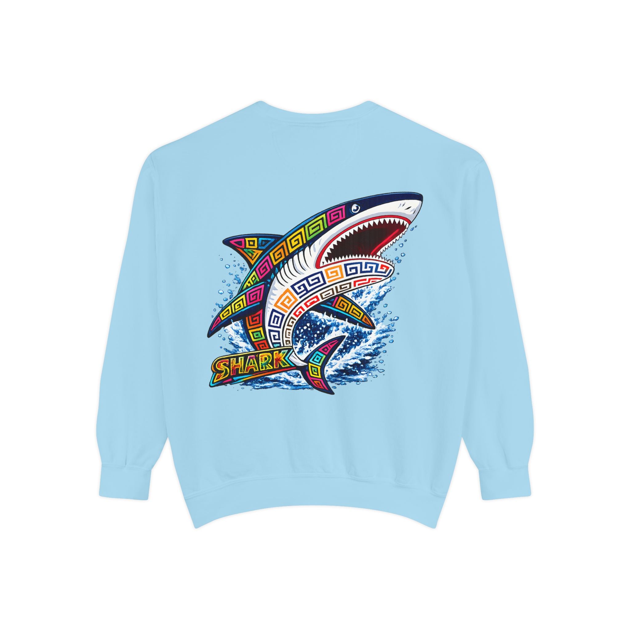 Colorful Tribal Shark Sweatshirt