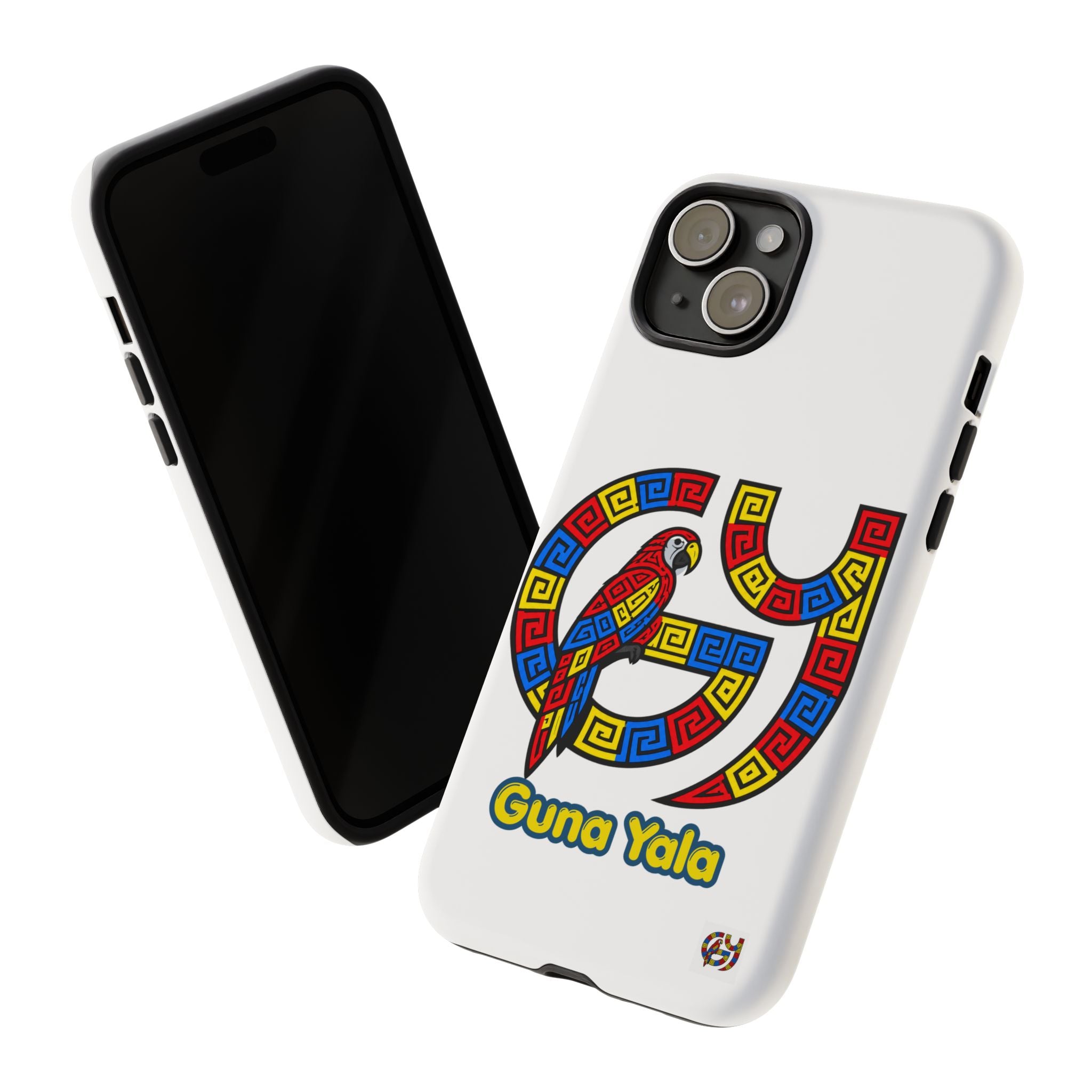 Guna Yala Parrot Phone Case — Colorful Indigenous Geometric Design