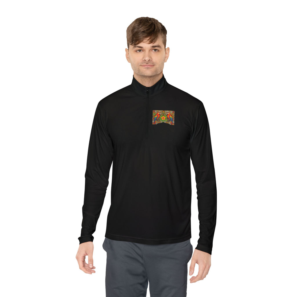 Autumn Poppies Quarter-Zip Pullover