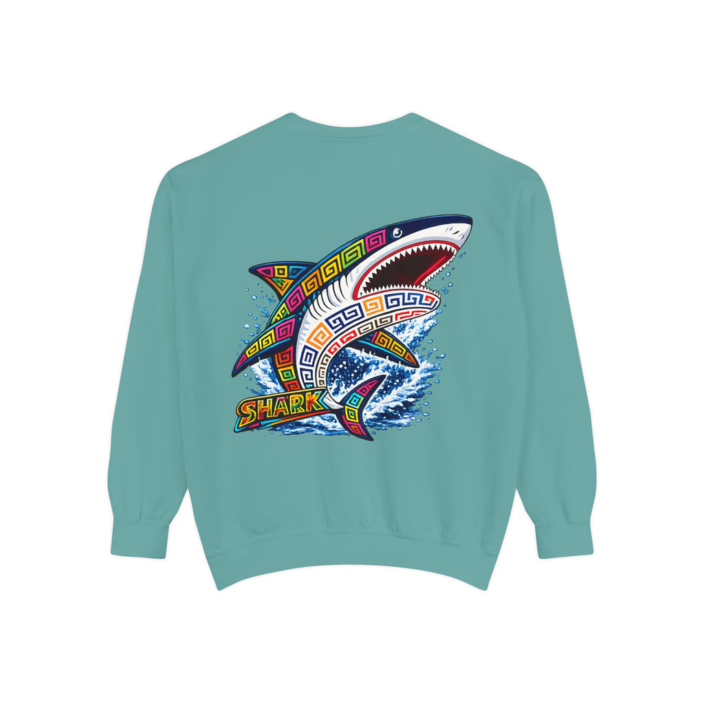 Colorful Tribal Shark Sweatshirt