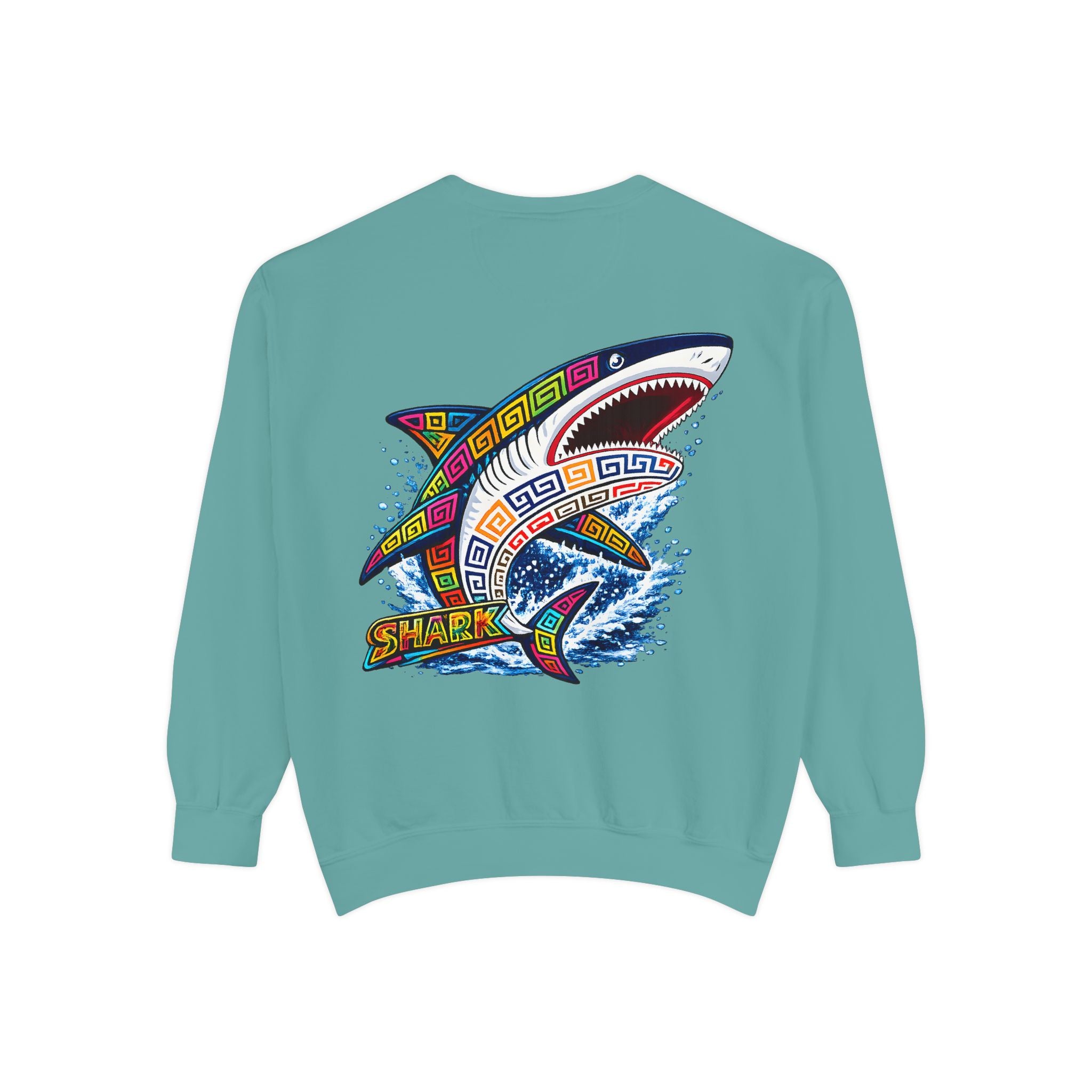 Colorful Tribal Shark Sweatshirt
