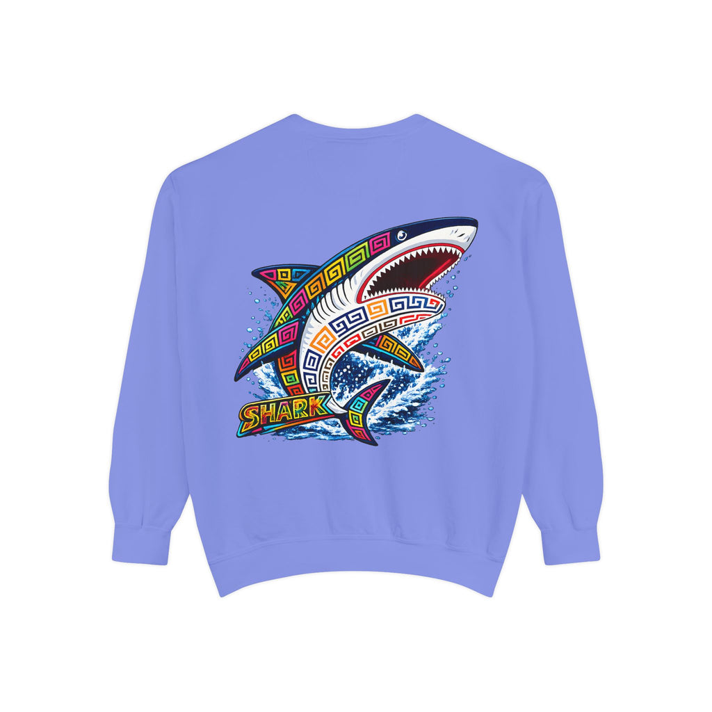 Colorful Tribal Shark Sweatshirt