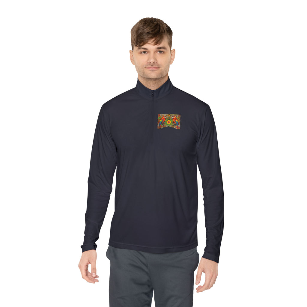 Autumn Poppies Quarter-Zip Pullover