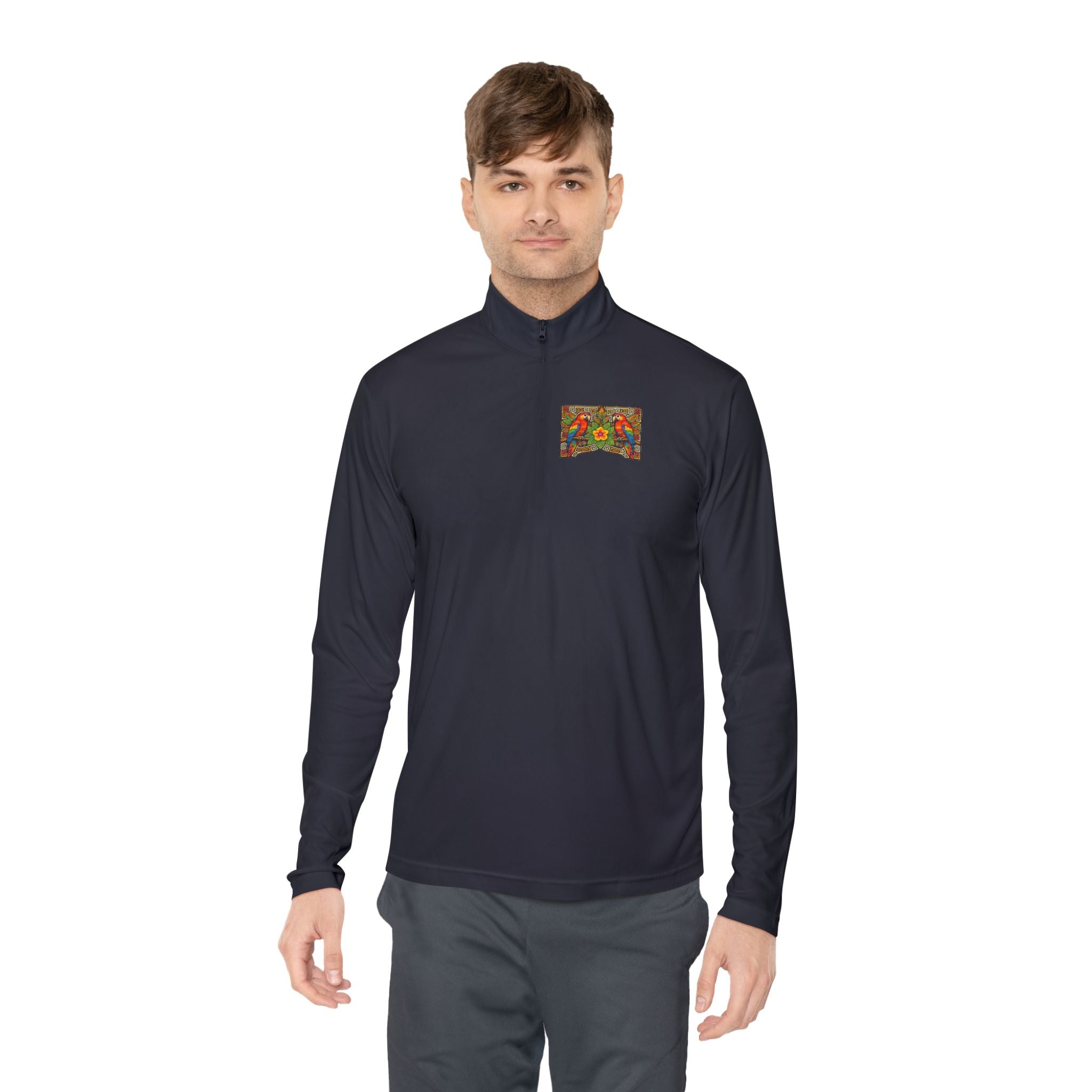 Autumn Poppies Quarter-Zip Pullover