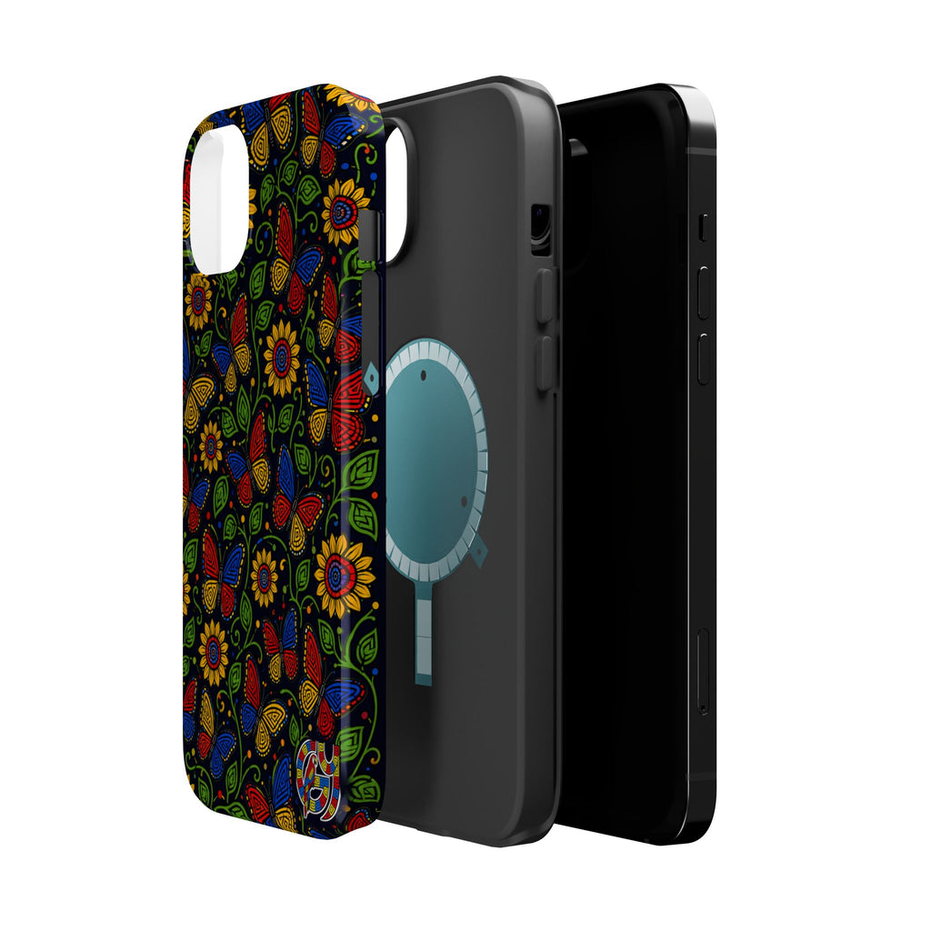 Floral Paisley Magnetic Impact-Resistant Phone Case