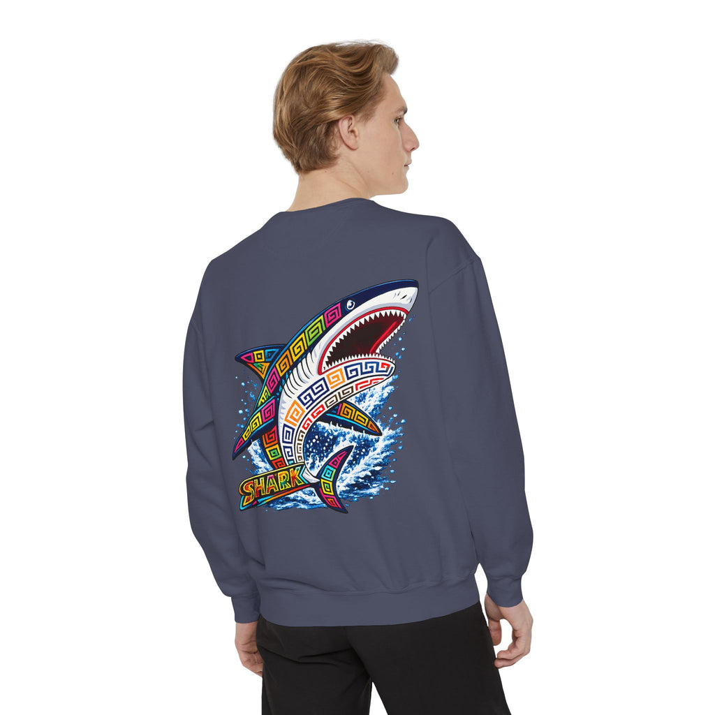 Colorful Tribal Shark Sweatshirt