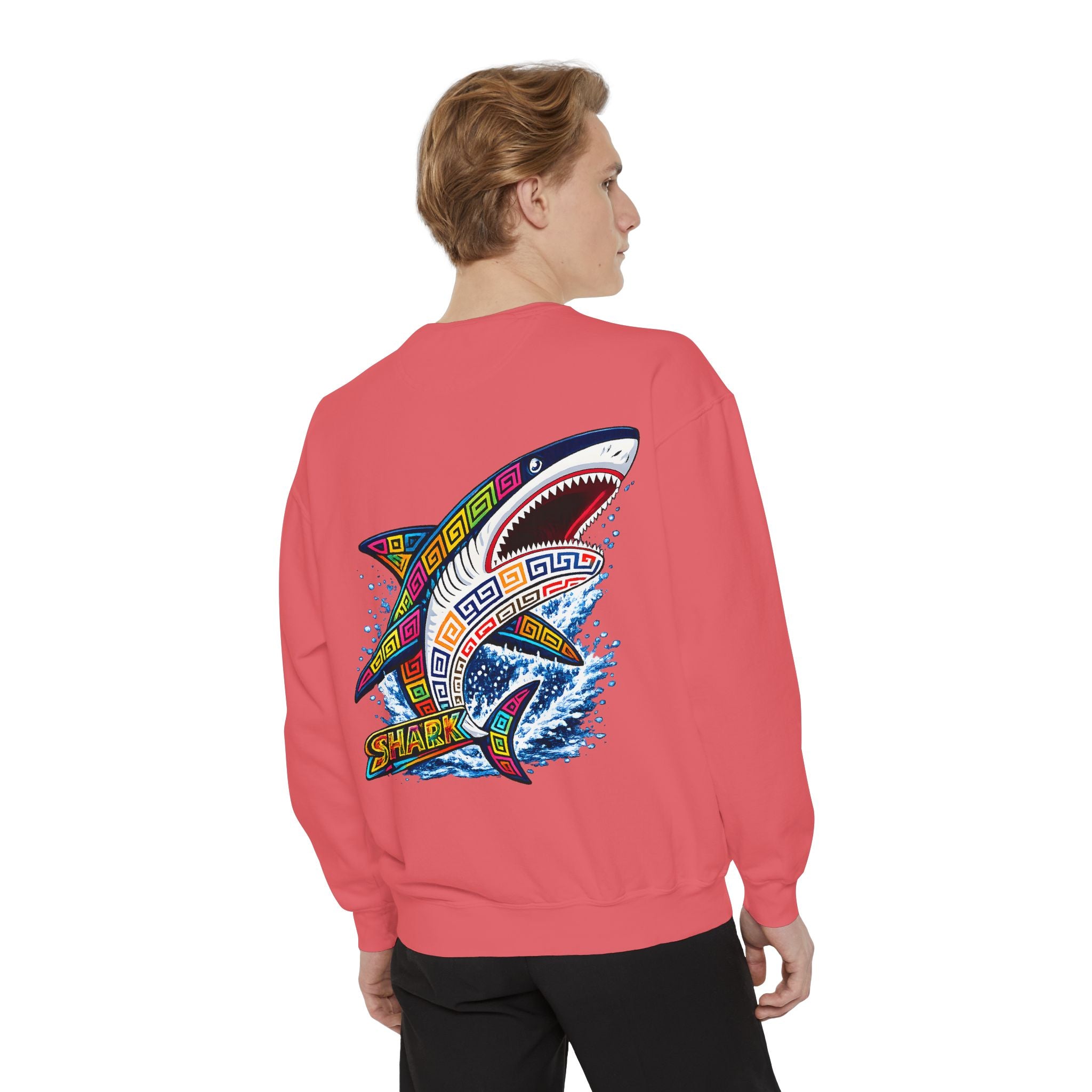 Colorful Tribal Shark Sweatshirt