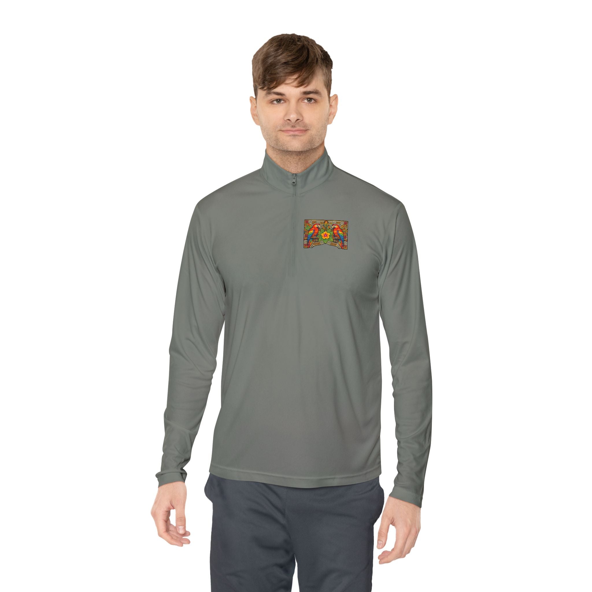 Autumn Poppies Quarter-Zip Pullover
