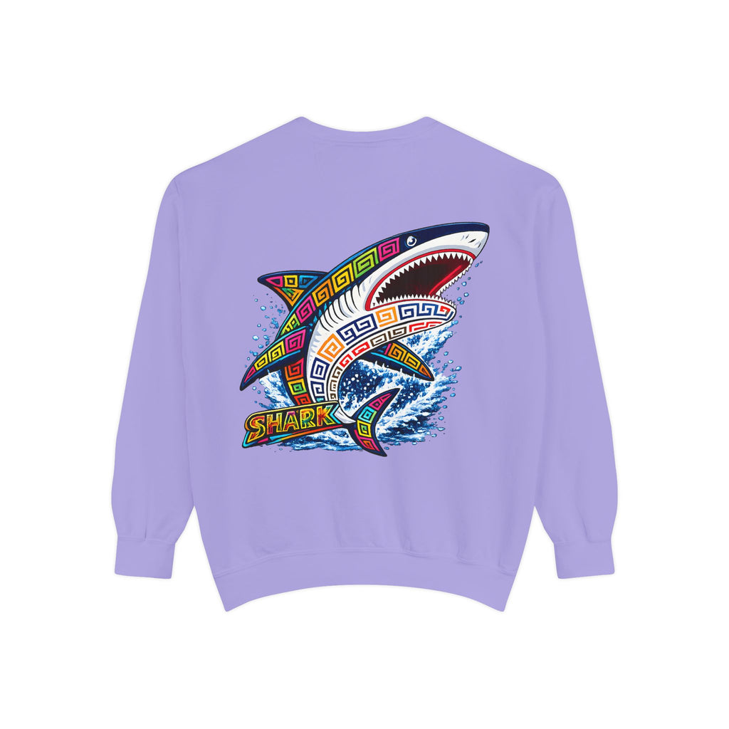 Colorful Tribal Shark Sweatshirt