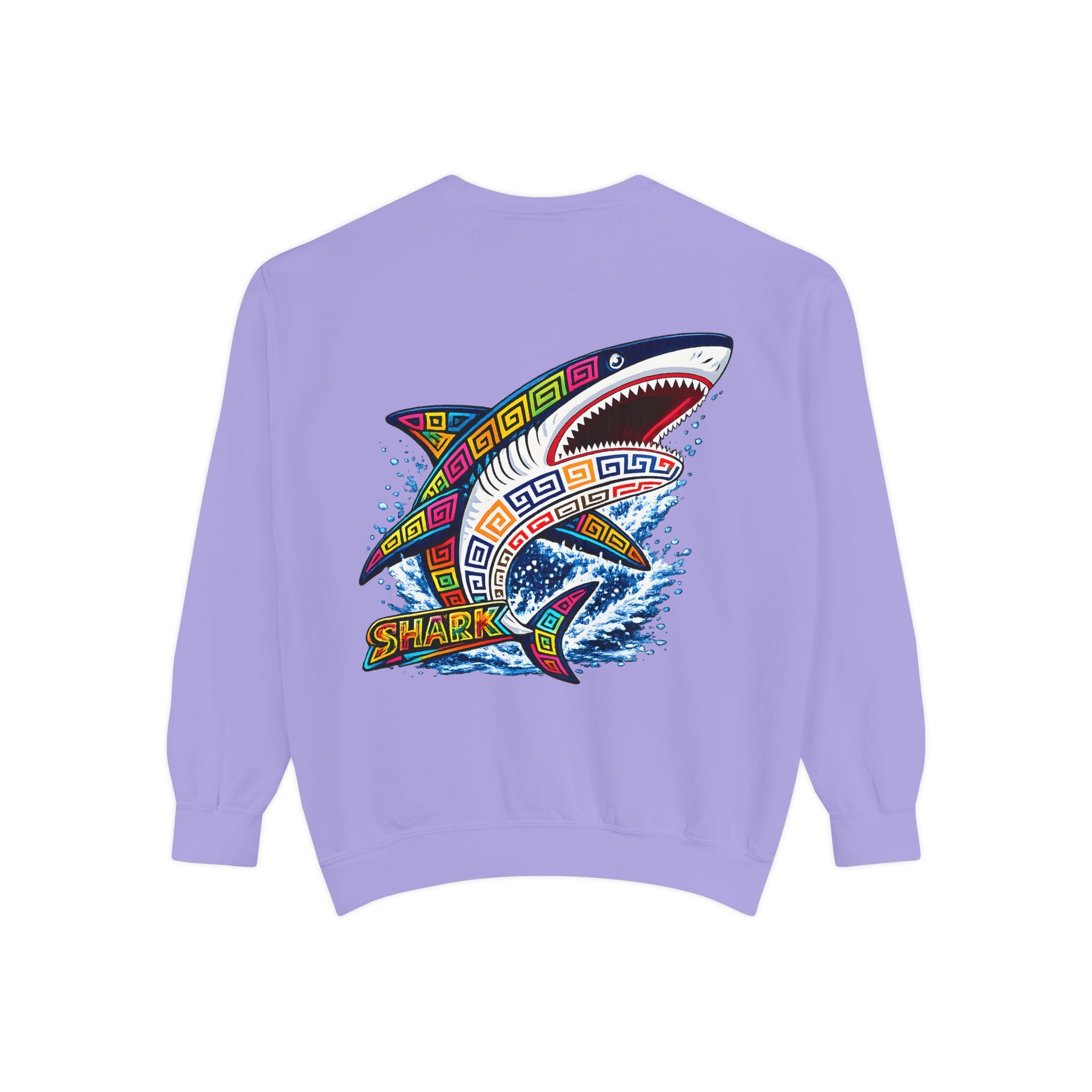 Colorful Tribal Shark Sweatshirt